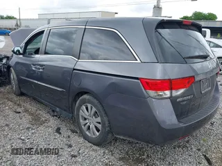 2016 Honda Odyssey EX-L with VIN 5FNRL5H68GB038141, listed as a IAAI auction lot 42097924 with 91,944 mi miles and . Bid and sale history available at DreamBid. Image 3.