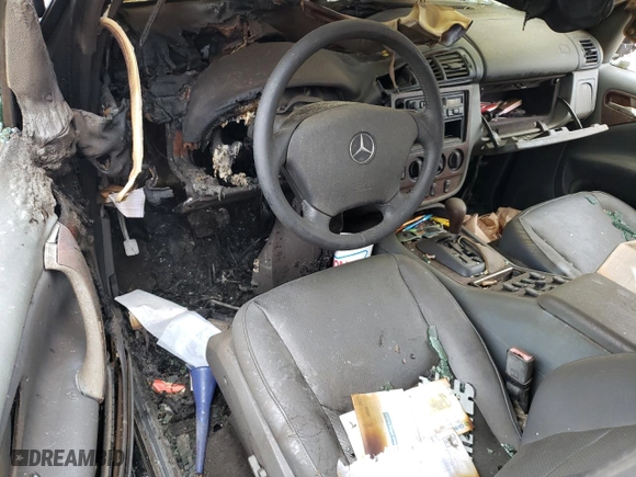 1999 Mercedes-Benz M-Class with VIN 4JGAB72E0XA088242, listed as a Copart auction lot 54570284 with 0 mi miles and Salvage Title. Bid and sale history available at carsss.com. Image 8.