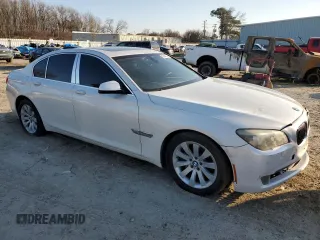 2009 BMW 7 Series 750i with VIN WBAKA83519CY35318, listed as a Copart auction lot 42594275 with 0 mi miles and Salvage Title. Bid and sale history available at carsss.com. Image 4.