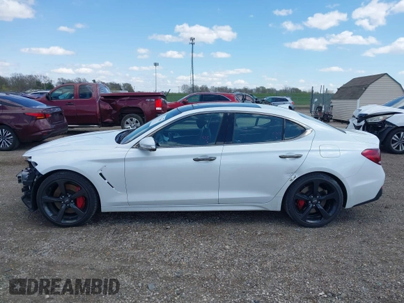 2021 Genesis G70 3.3T with VIN KMTG34LEXMU076278, listed as a IAAI auction lot 41976406 with 44,684 mi miles and . Bid and sale history available at DreamBid. Image 15.