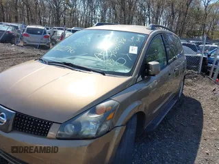 2004 Nissan Quest S with VIN 5N1BV28U74N330476, listed as a IAAI auction lot 42122746 with Not Provided miles. Bid and sale history available at carsss.com. Image 6.