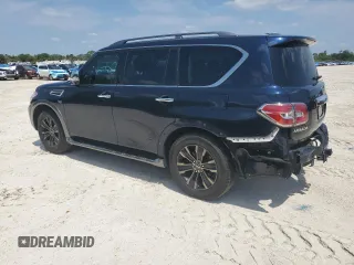 2018 Nissan Armada SL with VIN JN8AY2ND2JX000079, listed as a Copart auction lot 54400655 with 122,115 mi miles and Salvage Title. Bid and sale history available at DreamBid. Image 2.