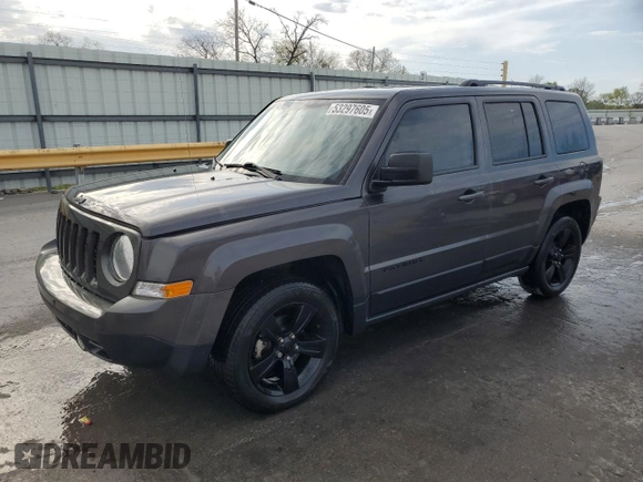 2015 Jeep Patriot Altitude Edition with VIN 1C4NJPBA2FD210652, listed as a Copart auction lot 53297605 with 142,759 mi miles and Salvage Title. Bid and sale history available at carsss.com. Image 1.