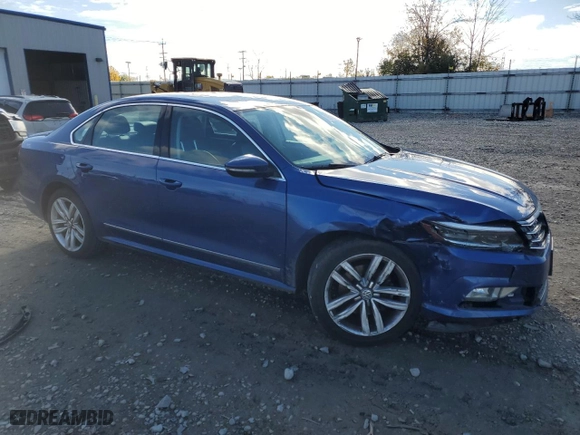 2017 Volkswagen Passat 1.8T SEL Premium with VIN 1VWCT7A37HC077459, listed as a Copart auction lot 76312324 with 0 mi miles and Clean Title. Bid and sale history available at carsss.com. Image 4.