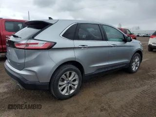 2022 Ford Edge Titanium with VIN 2FMPK4K97NBB07916, listed as a Copart auction lot 52019925 with 0 mi miles and Salvage Title. Bid and sale history available at carsss.com. Image 3.
