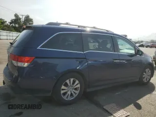 2017 Honda Odyssey EX-L with VIN 5FNRL5H63HB003136, listed as a Copart auction lot 54723185 with 183,321 mi miles and Salvage Title. Bid and sale history available at DreamBid. Image 3.