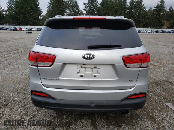 2017 Kia Sorento LX with VIN 5XYPGDA5XHG220425, listed as a Copart auction lot 47653075 with 191,170 mi miles and Salvage Title. Bid and sale history available at carsss.com. Image 6.