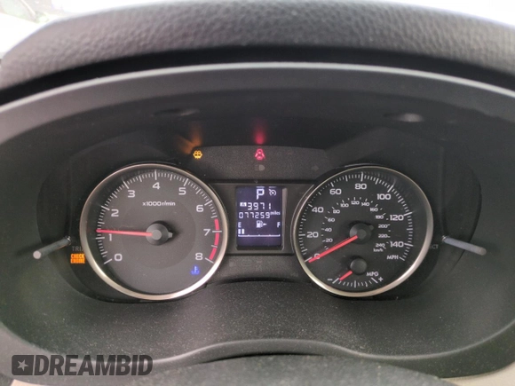 2016 Subaru Impreza Special Sports Premium with VIN JF1GPAP66GH249687, listed as a Copart auction lot 52728535 with 77,259 mi miles and Salvage title. Bid and sale history available at DreamBid. Image 9.