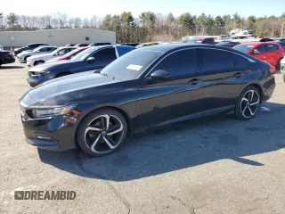 2020 Honda Accord Sport with VIN 1HGCV2F38LA018046, listed as a Copart auction lot 52572875 with 97,934 mi miles and Salvage title. Bid and sale history available at DreamBid. Image 1.