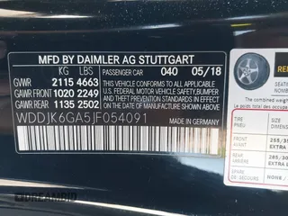 2018 Mercedes-Benz SL 450 z VIN WDDJK6GA5JF054091, wystawiony jako IAAI lot #41970147 z przebiegiem 9 156 mil mil oraz . Historia ofert i sprzedaży dostępna na DreamBid. Obrazek 9.