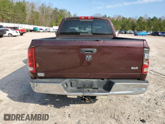 2005 Dodge 1500 SLT with VIN 1D7HA18D45J544330, listed as a Copart auction lot 50038735 with 189,333 mi miles and Salvage Title. Bid and sale history available at DreamBid. Image 6.