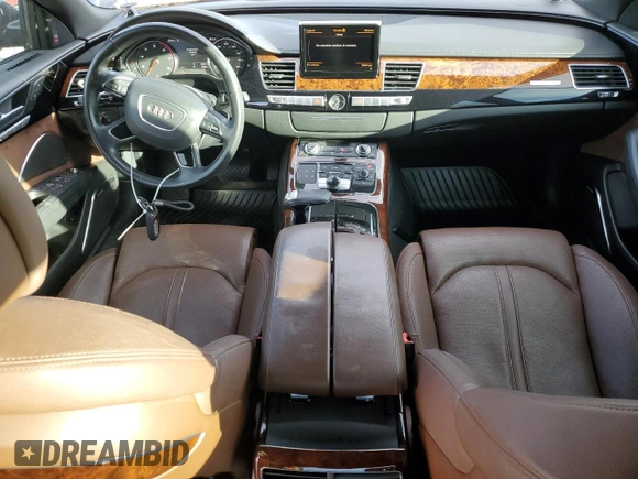 2013 Audi A8 4.0L с VIN WAUR2AFDXDN011157, выставлен на аукционе Copart как лот 85088054 с пробегом 69 084 миль миль и Списание • Salvage title. История ставок и продаж доступна на DreamBid. Изображение 8.