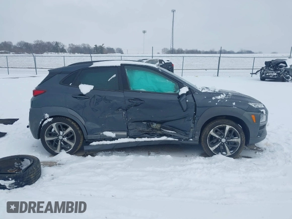 2018 Hyundai Kona Ultimate with VIN KM8K53A5XJU067989, listed as a IAAI auction lot 41564887 with 49,025 mi miles. Bid and sale history available at carsss.com. Image 14.