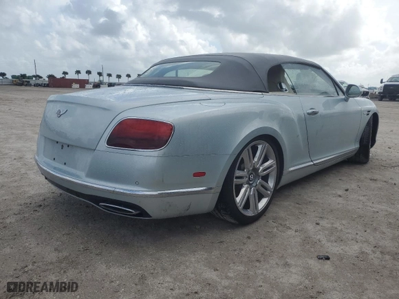 2018 Bentley Continental GT with VIN SCBGU3ZA0JC066406, listed as a Copart auction lot 76155704 with 0 mi miles and Non Repairable. Bid and sale history available at carsss.com. Image 3.