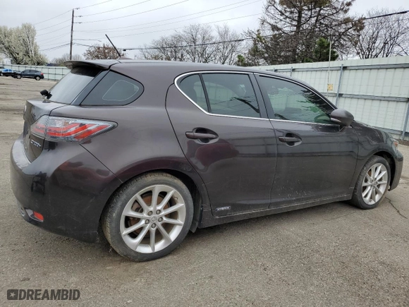 2011 Lexus CT 200h with VIN JTHKD5BH7B2038229, listed as a Copart auction lot 51456725 with 205774 miles and Clean Title. Bid and sale history available at carsss.com. Image 3.