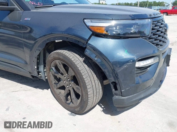 2023 Ford Explorer ST-Line with VIN 1FMSK7KH7PGB53387, listed as a IAAI auction lot 42279577 with 24,905 mi miles and . Bid and sale history available at DreamBid. Image 6.
