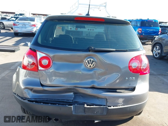 2008 Volkswagen Rabbit S with VIN WVWDB71K18W259965, listed as a IAAI auction lot 42560605 with 89,845 mi miles and . Bid and sale history available at DreamBid. Image 6.