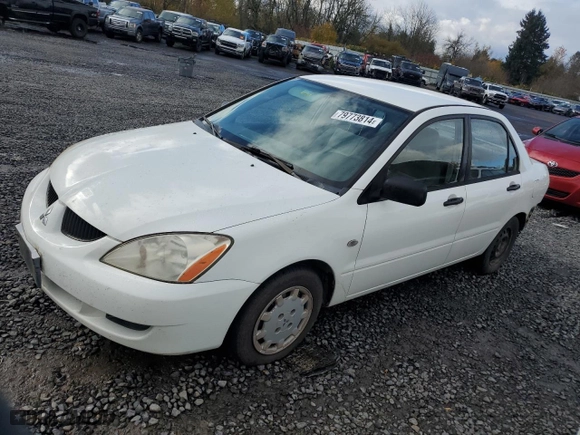 2005 Mitsubishi Lancer ES with VIN JA3AJ26E55U036958, listed as a Copart auction lot 79773814 with 215,965 mi miles and Salvage Title. Bid and sale history available at carsss.com. Image 1.