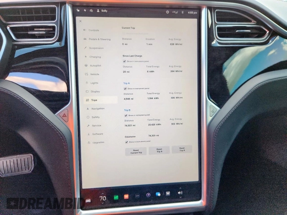 2017 Tesla Model S 60 с VIN 5YJSA1E11HF231340, выставлен на аукционе Copart как лот 62087375 с пробегом 74 303 миль миль и Списание • Salvage title. История ставок и продаж доступна на DreamBid. Изображение 9.