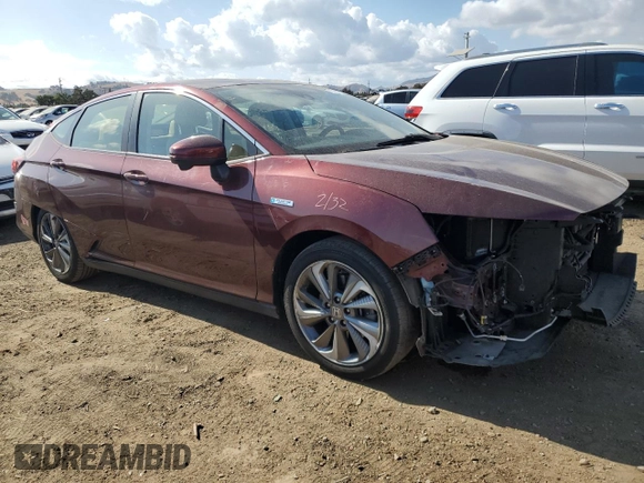2018 Honda Clarity Plug-In Hybrid with VIN JHMZC5F1XJC018435, listed as a Copart auction lot 71701834 with 43,023 mi miles and Salvage Title. Bid and sale history available at carsss.com. Image 4.