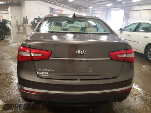 2014 Kia Cadenza Premium with VIN KNALN4D74E5137964, listed as a Copart auction lot 87814495 with 112,442 mi miles and Clean Title. Bid and sale history available at carsss.com. Image 6.