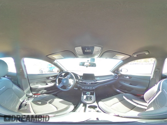 2021 Kia Forte GT-Line with VIN 3KPF34AD9ME359659, listed as a Copart auction lot 61551812 with 9,781 mi miles and Salvage title. Bid and sale history available at DreamBid. Image 12.