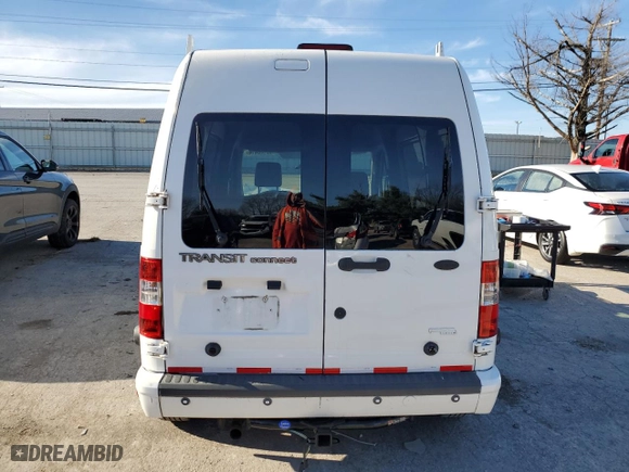 2010 Ford Transit Connect Wagon XLT with VIN NM0KS9BN1AT029858, listed as a Copart auction lot 82120414 with 0 mi miles and Salvage Title. Bid and sale history available at carsss.com. Image 6.