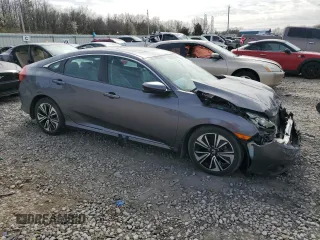 2016 Honda Civic EX-L with VIN 19XFC1F7XGE005221, listed as a Copart auction lot 45102294 with Not provided miles and Salvage title. Bid and sale history available at DreamBid. Image 4.