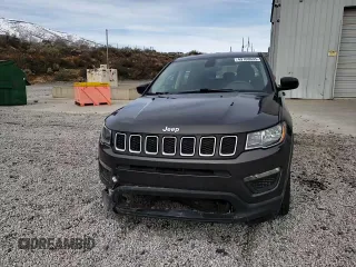 2021 Jeep Compass Sport with VIN 3C4NJDAB2MT516752, listed as a Copart auction lot 49708635 with 58,970 mi miles and Salvage Title. Bid and sale history available at DreamBid. Image 12.