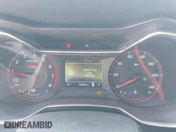 2022 Chevrolet TrailBlazer RS with VIN KL79MTSL9NB033818, listed as a IAAI auction lot 42013033 with 43,260 mi miles and . Bid and sale history available at DreamBid. Image 7.