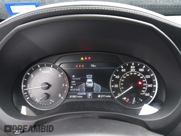 2023 Infiniti QX55 Luxe z VIN 3PCAJ5JRXPF109797, wystawiony jako IAAI lot #41455665 z przebiegiem 31 561 mil mil oraz . Historia ofert i sprzedaży dostępna na DreamBid. Obrazek 7.