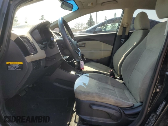 2012 Kia Rio LX with VIN KNADM5A3XC6015728, listed as a Copart auction lot 54952215 with 186,348 mi miles and Salvage Title. Bid and sale history available at DreamBid. Image 7.