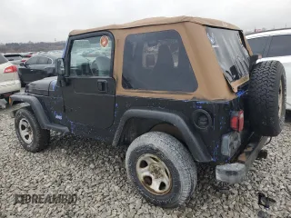 1998 Jeep Wrangler Sport with VIN 1J4FY19S5WP707201, listed as a Copart auction lot 86632884 with 0 mi miles and Salvage Title. Bid and sale history available at carsss.com. Image 2.