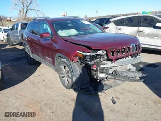 2019 Jeep Cherokee Limited with VIN 1C4PJLDB5KD185344, listed as a IAAI auction lot 41337442 with 88,878 mi miles. Bid and sale history available at carsss.com. Image 1.
