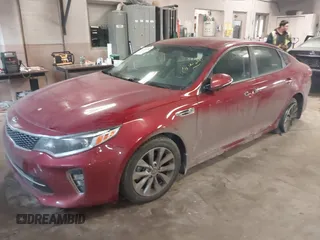 2018 Kia Optima LX with VIN 5XXGT4L34JG225444, listed as a IAAI auction lot 41375282 with 39,265 mi miles. Bid and sale history available at carsss.com. Image 17.