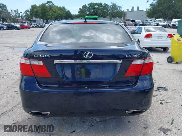 2007 Lexus LS 460 with VIN JTHBL46F675040713, listed as a IAAI auction lot 42624465 with 109,079 mi miles and . Bid and sale history available at DreamBid. Image 16.