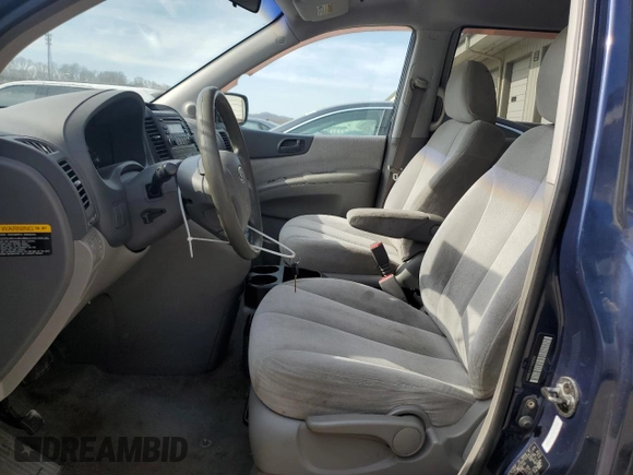 2007 Kia Sedona LX with VIN KNDMB233X76182262, listed as a Copart auction lot 48689735 with 143,041 mi miles and Salvage Title. Bid and sale history available at carsss.com. Image 7.