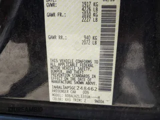 2016 Nissan Altima SR with VIN 1N4AL3AP5GC248462, listed as a IAAI auction lot 41866763 with 56,040 mi miles and . Bid and sale history available at carsss.com. Image 9.