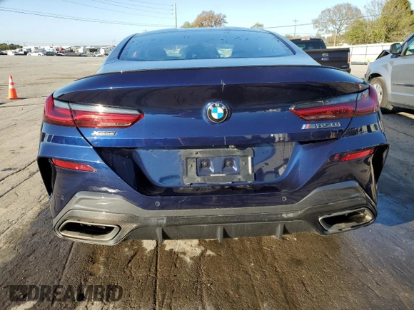 2019 BMW 8 Series M850i xDrive with VIN WBABC4C58KBU96541, listed as a Copart auction lot 75816644 with 24,078 mi miles and Salvage Title. Bid and sale history available at carsss.com. Image 6.