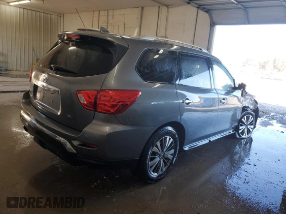 2019 Nissan Pathfinder SV with VIN 5N1DR2MN9KC628810, listed as a Copart auction lot 47449365 with 96,169 mi miles and Salvage title. Bid and sale history available at DreamBid. Image 3.