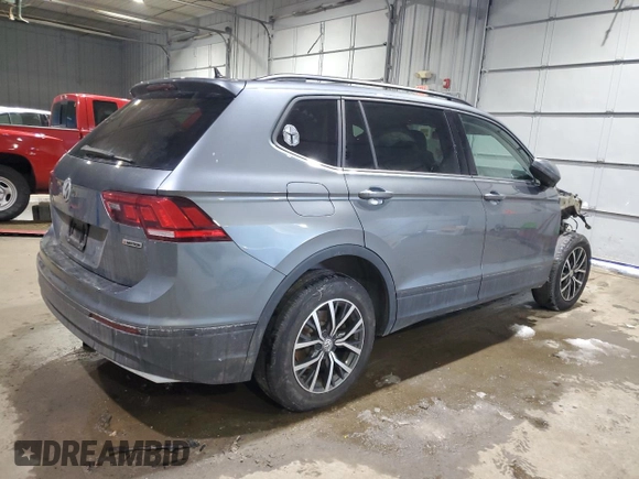 2021 Volkswagen Tiguan S with VIN 3VV0B7AX2MM043676, listed as a Copart auction lot 43992815 with 72,564 mi miles and Salvage Title. Bid and sale history available at DreamBid. Image 3.