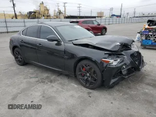 2019 Alfa Romeo Giulia Sport with VIN ZARFAMAN1K7621563, listed as a Copart auction lot 86380114 with 48,093 mi miles and Clean Title. Bid and sale history available at carsss.com. Image 4.