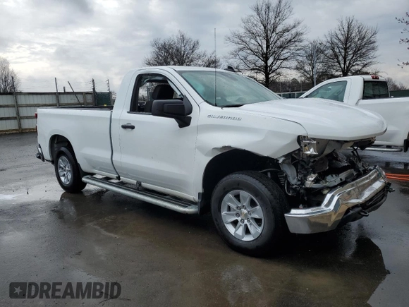 2024 Chevrolet Silverado 1500 Work Truck with VIN 3GCNAAED0RG307214, listed as a Copart auction lot 50008655 with 10,253 mi miles and Clean Title. Bid and sale history available at carsss.com. Image 4.