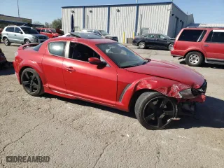 2004 Mazda RX-8 with VIN JM1FE173240107817, listed as a Copart auction lot 75936604 with 164,779 mi miles and Salvage Title. Bid and sale history available at carsss.com. Image 4.