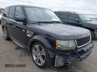 2009 Land Rover Range Rover Sport SC with VIN SALSH23419A203927, listed as a IAAI auction lot 41949748 with 165,684 mi miles. Bid and sale history available at carsss.com. Image 1.