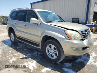 2005 Lexus GX with VIN JTJBT20X350085414, listed as a Copart auction lot 53672345 with 117,146 mi miles and Salvage Title. Bid and sale history available at carsss.com. Image 4.