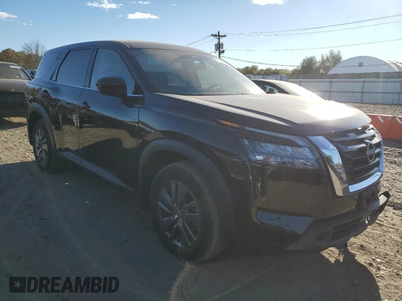 2023 Nissan Pathfinder S z VIN 5N1DR3AC6PC277659, wystawiony jako Copart lot #75684864 z przebiegiem 9 402 mil mil oraz Szkoda całkowita • Salvage title. Historia ofert i sprzedaży dostępna na DreamBid. Obrazek 4.