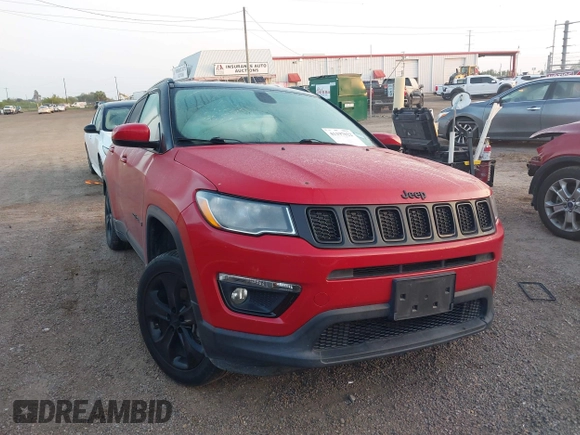 2019 Jeep Compass Altitude z VIN 3C4NJCBB4KT755810, wystawiony jako IAAI lot #41197022 z przebiegiem 66 456 mil mil oraz . Historia ofert i sprzedaży dostępna na DreamBid. Obrazek 1.