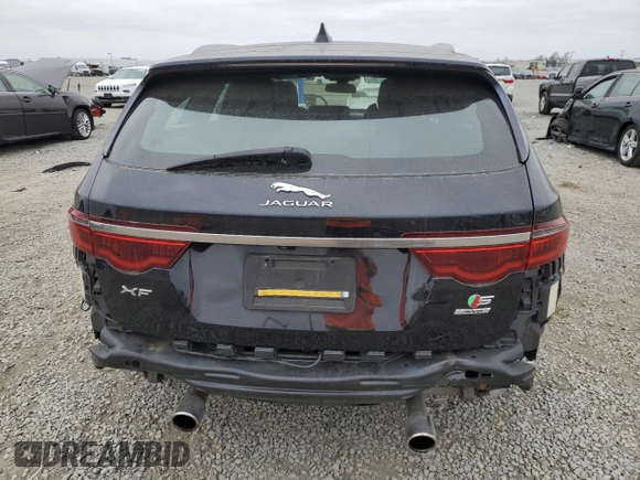 2018 Jaguar XF with VIN SAJBP2FV8JCY65089, listed as a Copart auction lot 53532265 with 39,312 mi miles and Salvage Title. Bid and sale history available at DreamBid. Image 6.