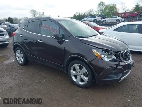 2016 Buick Encore with VIN KL4CJASB7GB657207, listed as a IAAI auction lot 42125067 with 94,956 mi miles and . Bid and sale history available at carsss.com. Image 1.